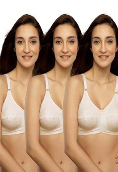 Women Pack Of White Bra