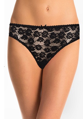 Black Fine Net Flower Brief(Sold Out)