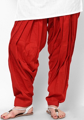 Red Full Cotton Patiala Salwar|buy|patiala|online|