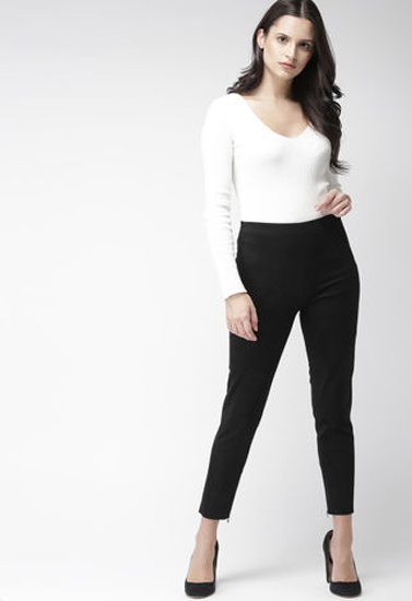 Skinny Fit Black Trouser