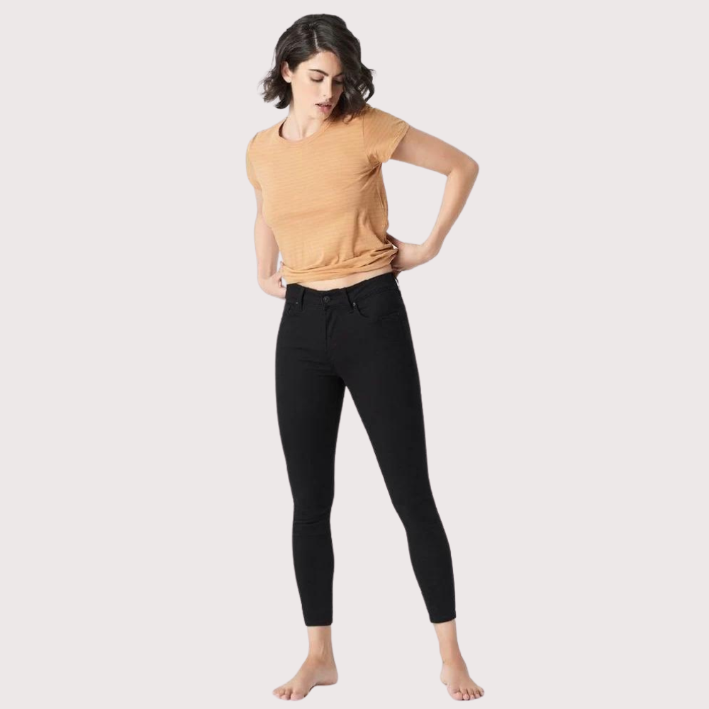 Sleek Silhouette Black Skinny Jeans