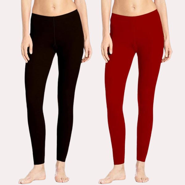  2-Pack Cotton Leggings for Everyday Comfort