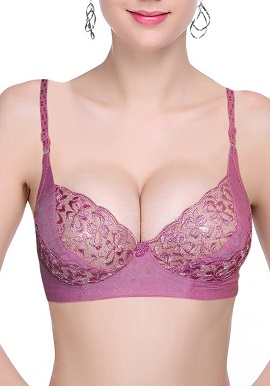 Women's Soft Thread Work Everyday Bra