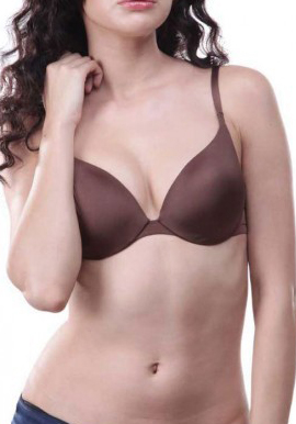 Hushh - Brown Coloured Push Up Bra