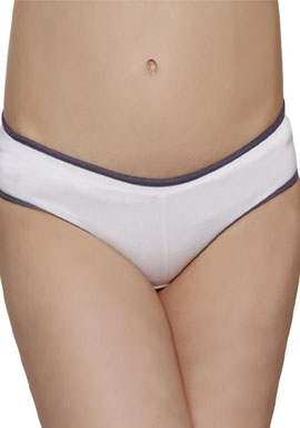 Women's Comfort Blend White Hipster(PK Of 2)