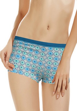 Women's Classic Mini Circle Printed Boyshort (Pk Of 2)