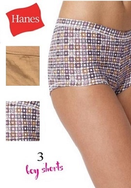 Hanes Cool Pack Of 3 Seamless Boyshorts