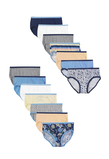 14 Pure cotton Hipster panties pack