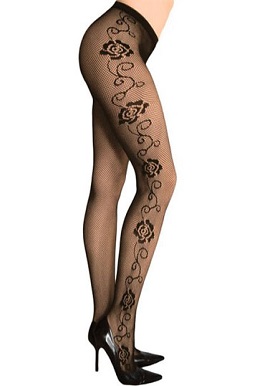Sizzling Foral Fishnet Pantyhose Tights