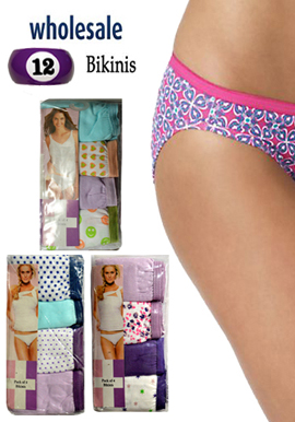 Wholesale Lot Of 12 Comfortable Bikini Brief