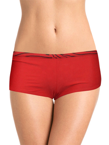Soft And Comfy Red Color Boyshort Panty