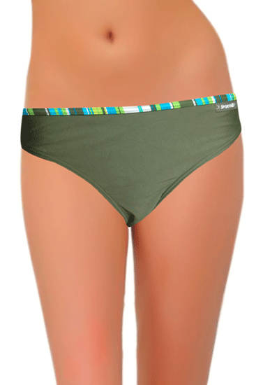 Grinario Plain Green Bikini Bottom