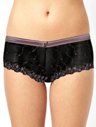 Secret See Through Thread Work Boyshort(Sold Out)