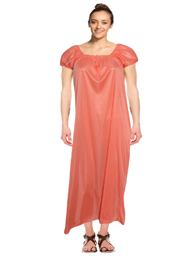 Orange Shimmer Full Length Nighty
