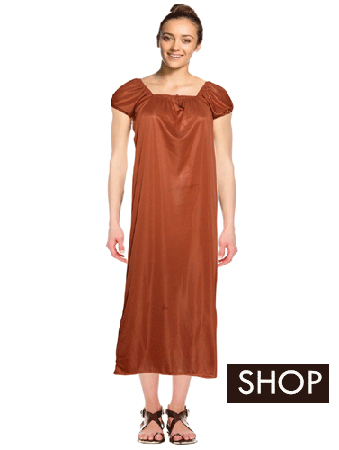 Shinny satin full length nightie