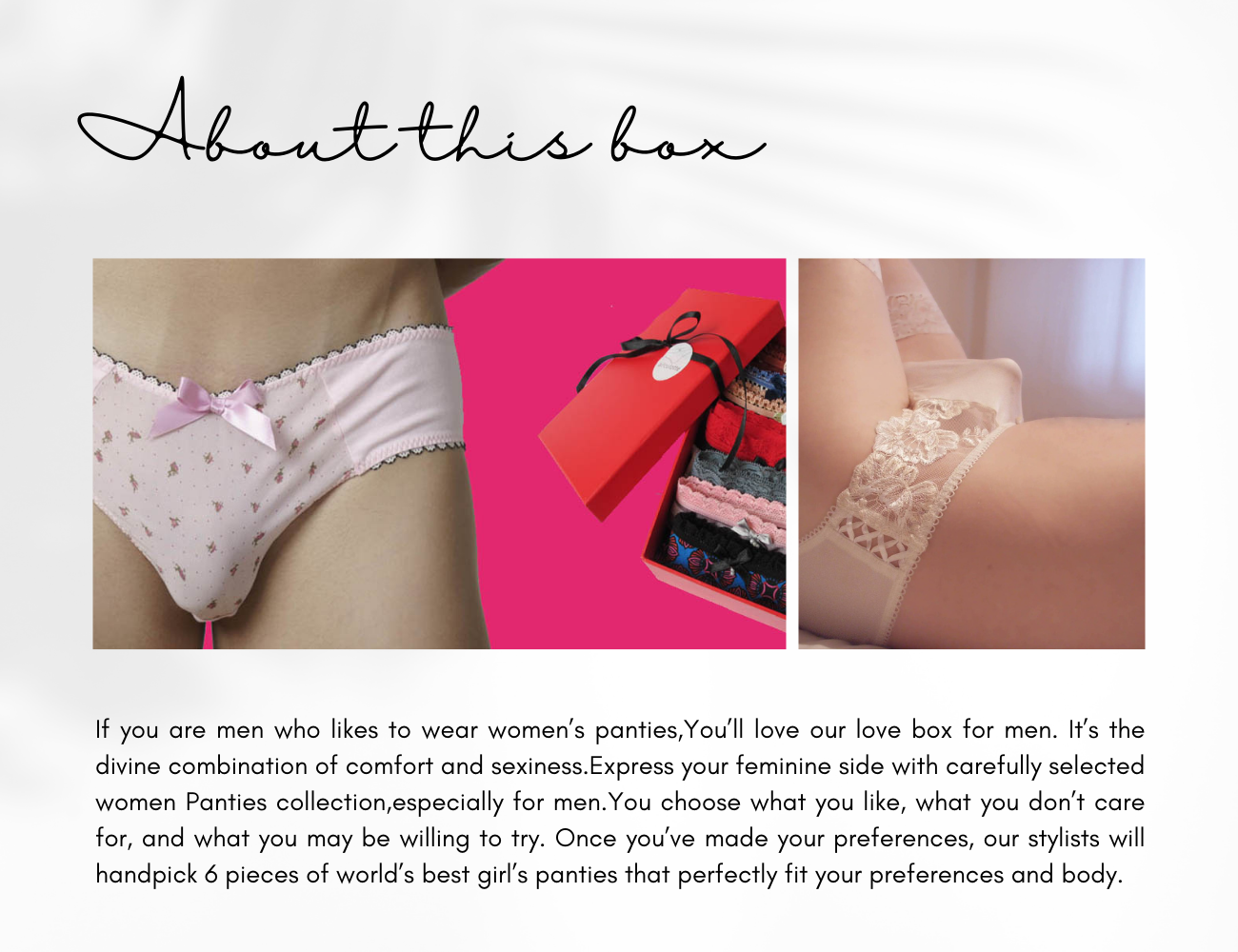 Cute Women's Panties for Men Gift Pack