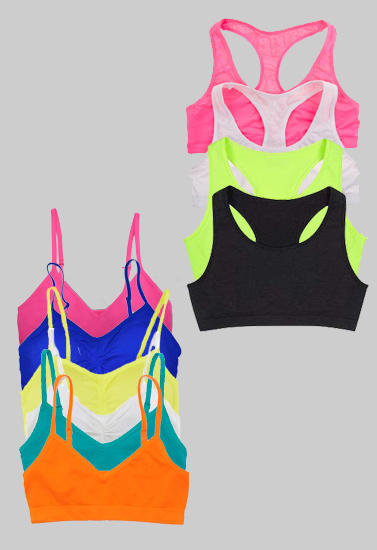 Wholesale Lot Of 10 Girls Assorted Training Bra