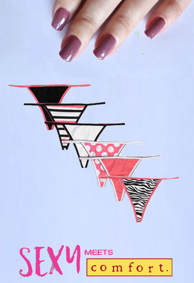 Wholesale Lot Of 6 Sexy Cotton String Thong Panties