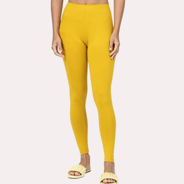 Ankle-Length Cotton Leggings for Women