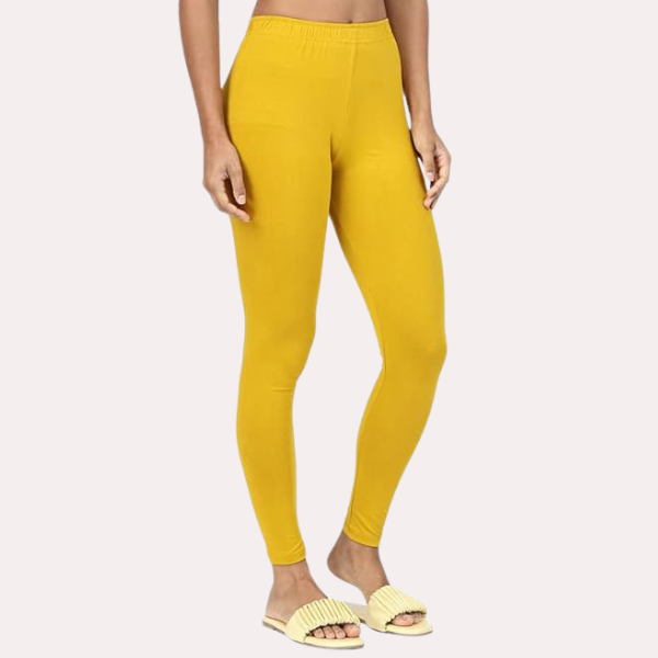 Ankle-Length Cotton Leggings for Women