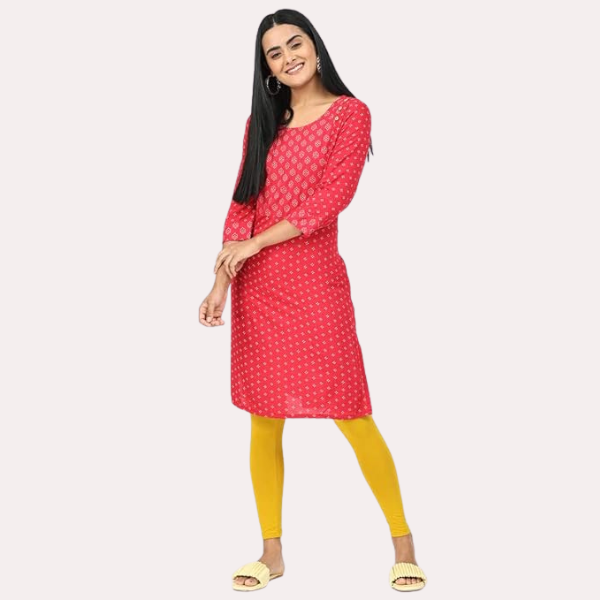 Ankle-Length Cotton Leggings for Women