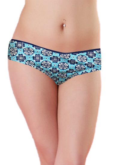 Castellana Mare Sky Blue Printed Bikini Bottom