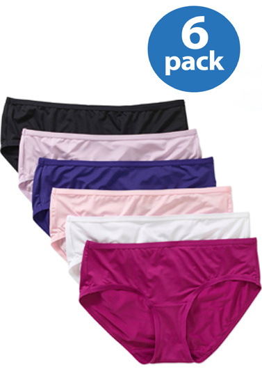 Western Beauty Low Rise Cotton Stretch 6 Brief (3XL,4XL,5XL)+ 1 Free Bra