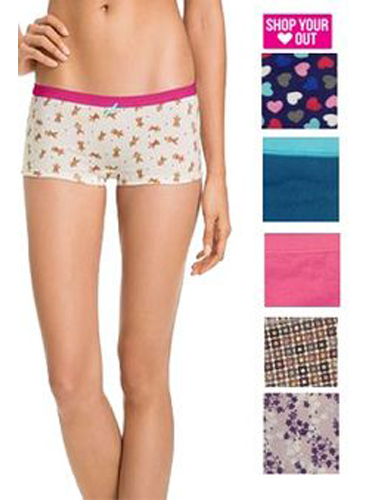 Wholesale Lot 10 Boyshorts Assorted Cotton Panties