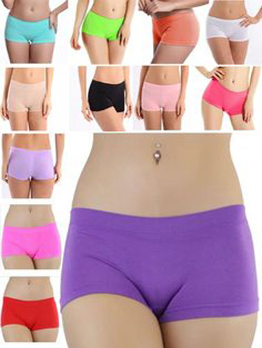 Wholesale Lot 12 Comfortable Cotton Boy-Short Panties