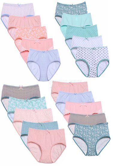 Wholesale Lot 20 Cotton Printed Hipster Panties