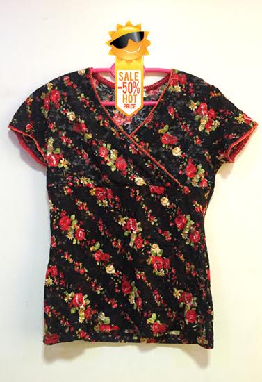 Able Attractive Autumn Stylish Side Neck Floral Print Top