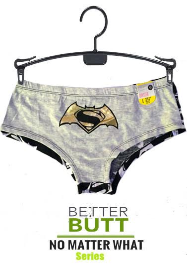 Batman Vs Superman Grey Boyshort Panty