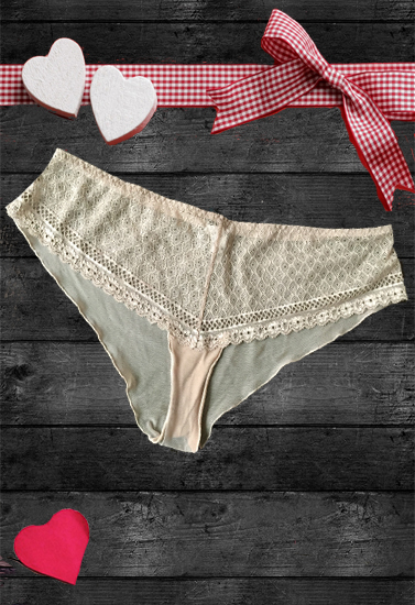 Sisi Intimate Beige Lace Trim Panty(Sold Out)