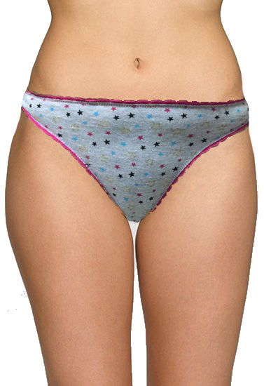 Secret Possessions Mix Star Print Thong Panty