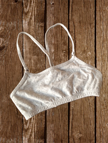 Fruit Of The Loom Grey Cotton Pullover Style First Bra
