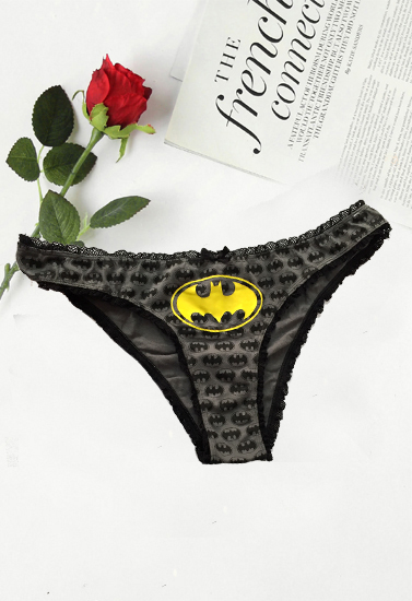 Batman Lace Trim Cotton Hipster In 2XL(SOLD OUT)
