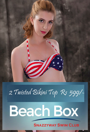 Luxurious Pack Of 2 Twisted Bikini Bra Beach Box