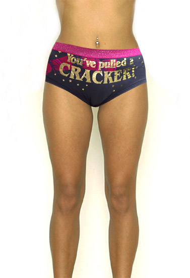 George Golden "You've pulled a CRACKER" Printed Cotton Hipster