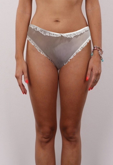 Victoria's Secret All Visible White Erotic Lace Brief(sold out)
