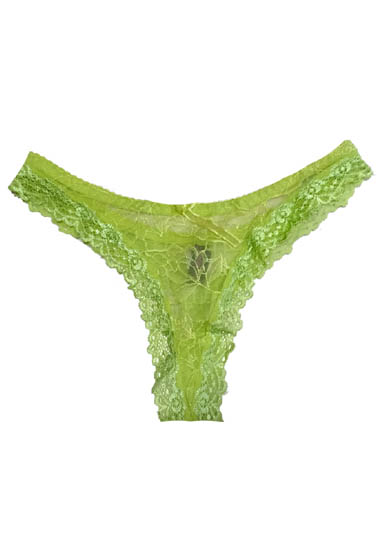 Ice Knickers Green Inside Look Lace Thong