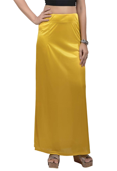 Women's Silk Satin Underskirt Solid Indian Saree's Petticoat