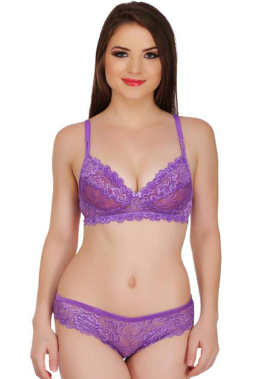 Perfect Purple See Through Lingerie Set