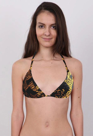 Sensuous Animal Print Halter Beach Bra