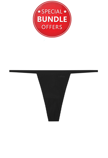 Color of the World Black Sexy Thong
