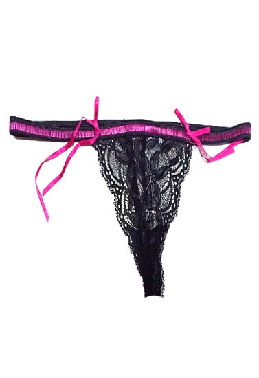 Splash Very Sexy Black Lace G-String Panty