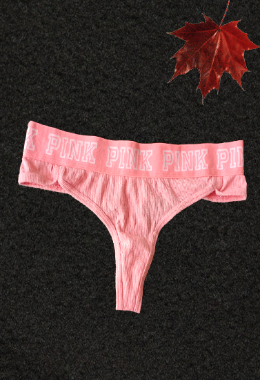 PINK Logo Cotton Stretch Thong By Victoria's Secret (Sold Out)