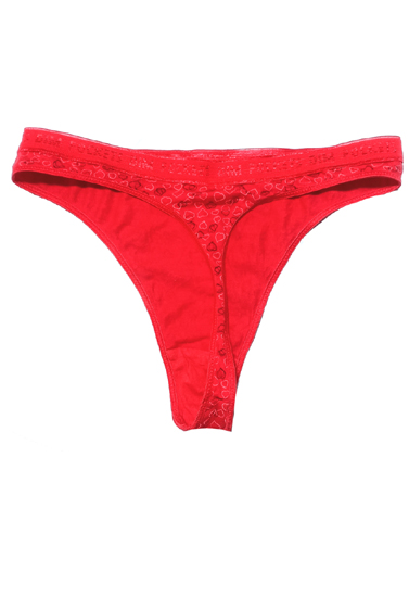"Well" Red Tanga Sexy  Lace Back Thong