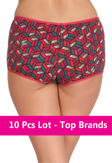 Wholesale Lot Of - 10 PC. Boyshort Panties