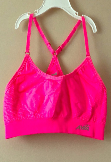AVIA Light Orange Kid Racer Back Training Bra