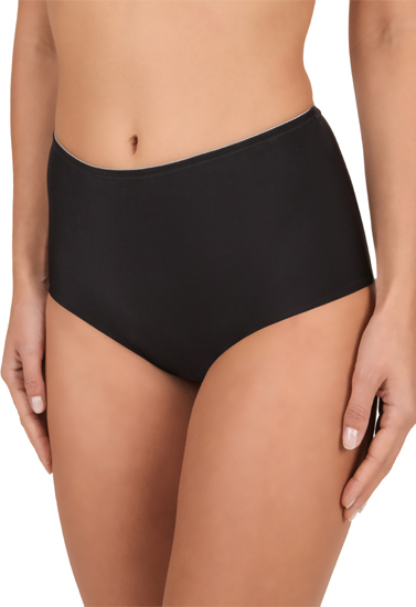 ♥Black Hi-Waist Plus Size Brief